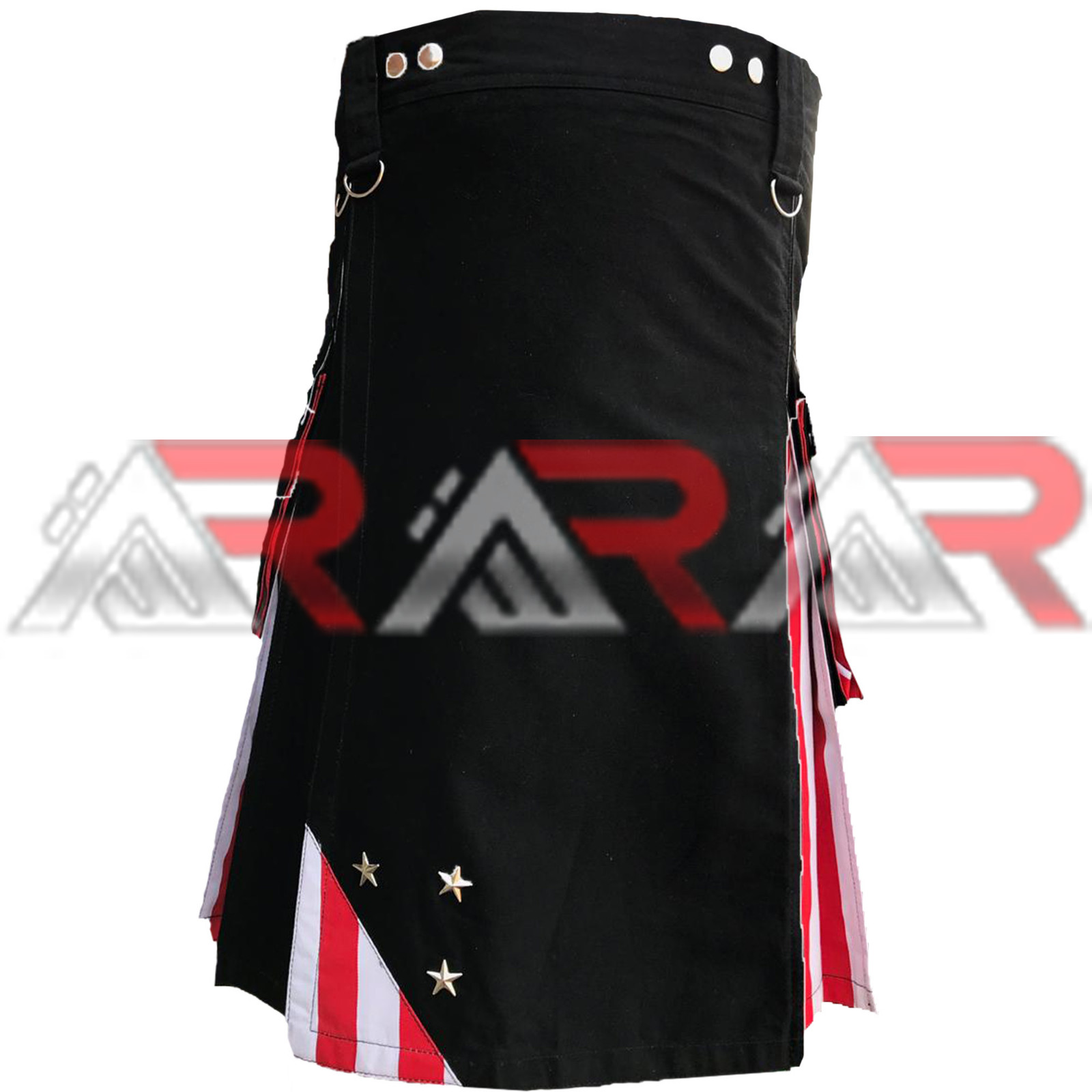 Men’s Utility kilt Scottish Hybrid Kilts Highland US America Flag All Size AAR