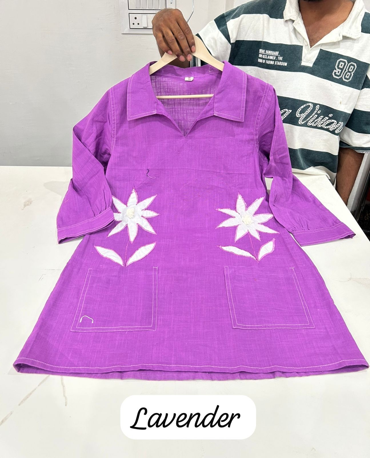 Women Cotton Slub Kurti with Palazzo Set Indian Designer Ethnic Kurta Cord Set