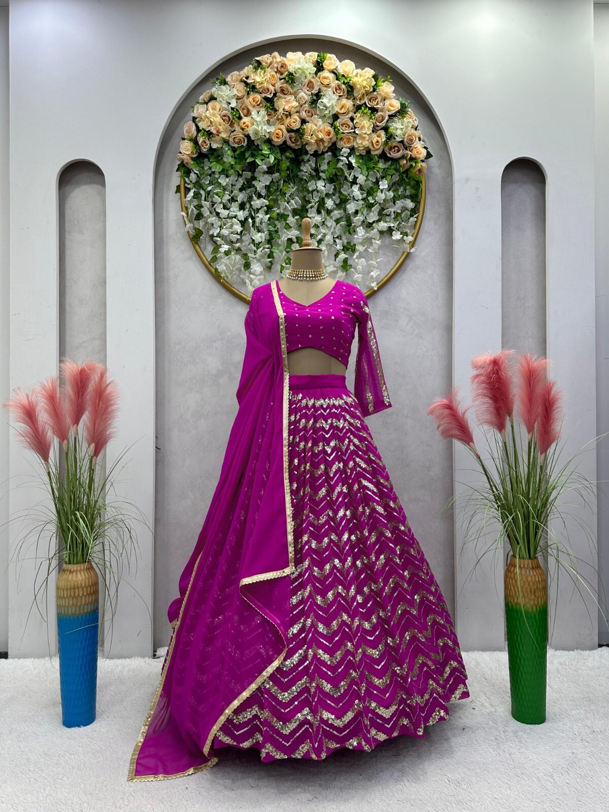 Party Wedding Lehenga Choli,Indian Bollywood Fancy Lengha Blouse & Dupatta RTC-Z