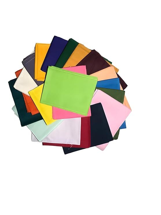 Indian Traditional Cotton Fabric Asorted Colour Saree Fall Pack Of 20