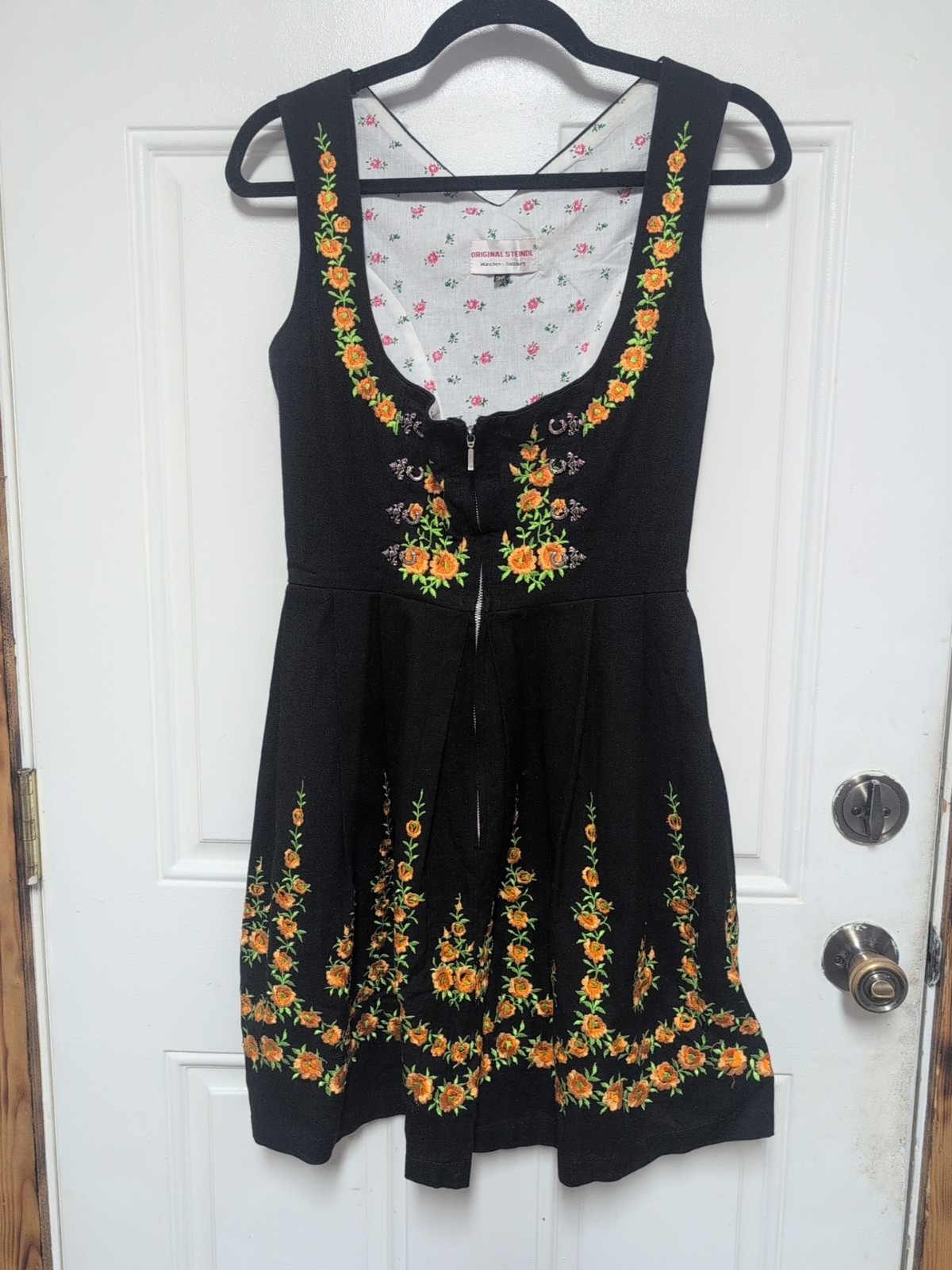 Dirndl Oktoberfest/Maifest German Dress Embroidery Original Steindl Sz 36,S,53cm