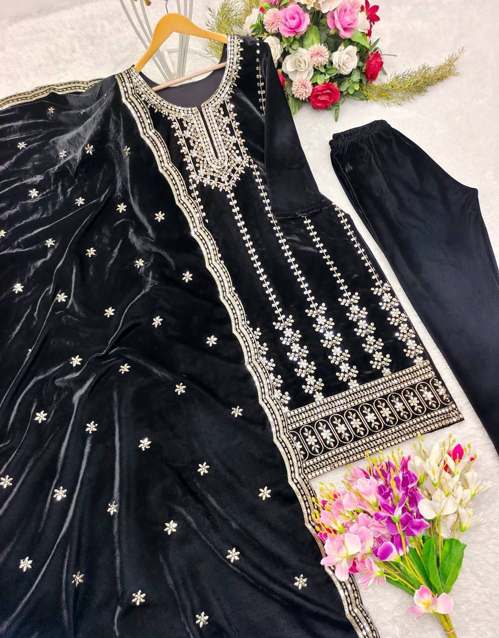 Top -Pent Dupatta Set Fully Stitched Ready To Wear