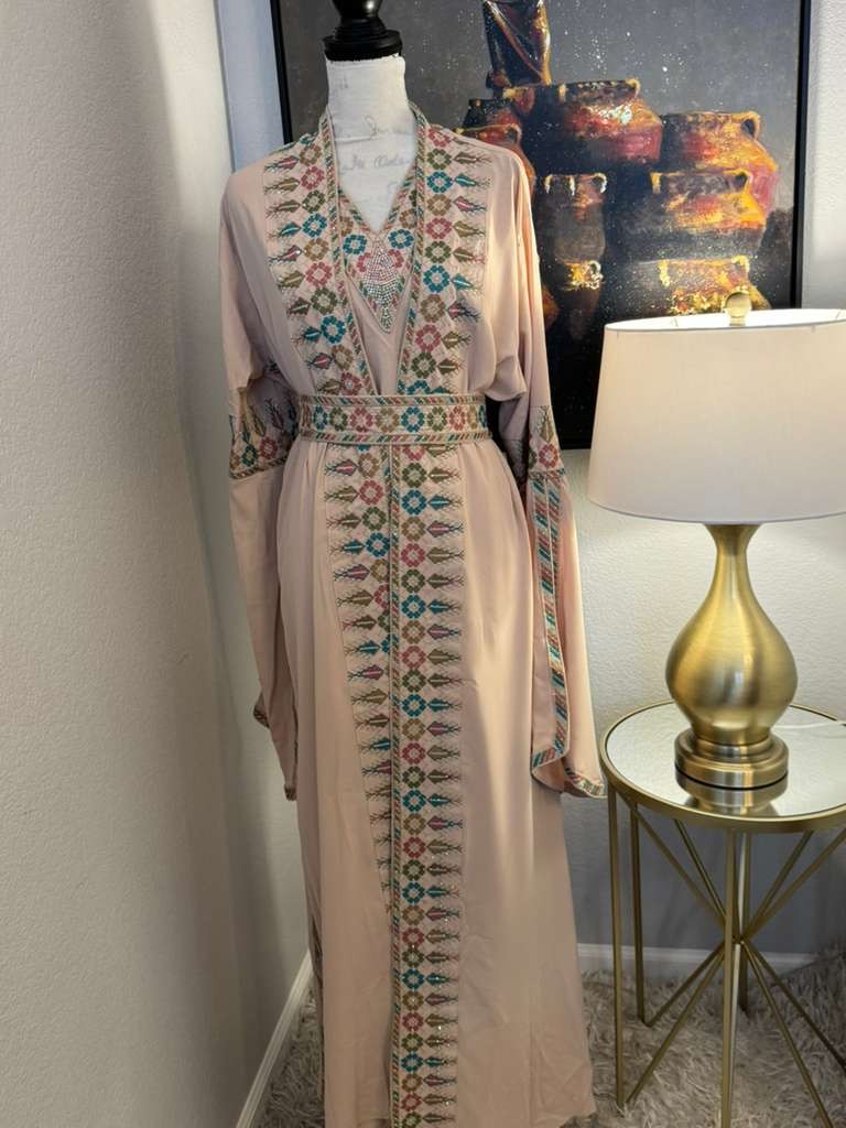 Ityn Jalabiya – Women’s Embroidered Dress, Perfect for Eid, Abaya, Ramadan