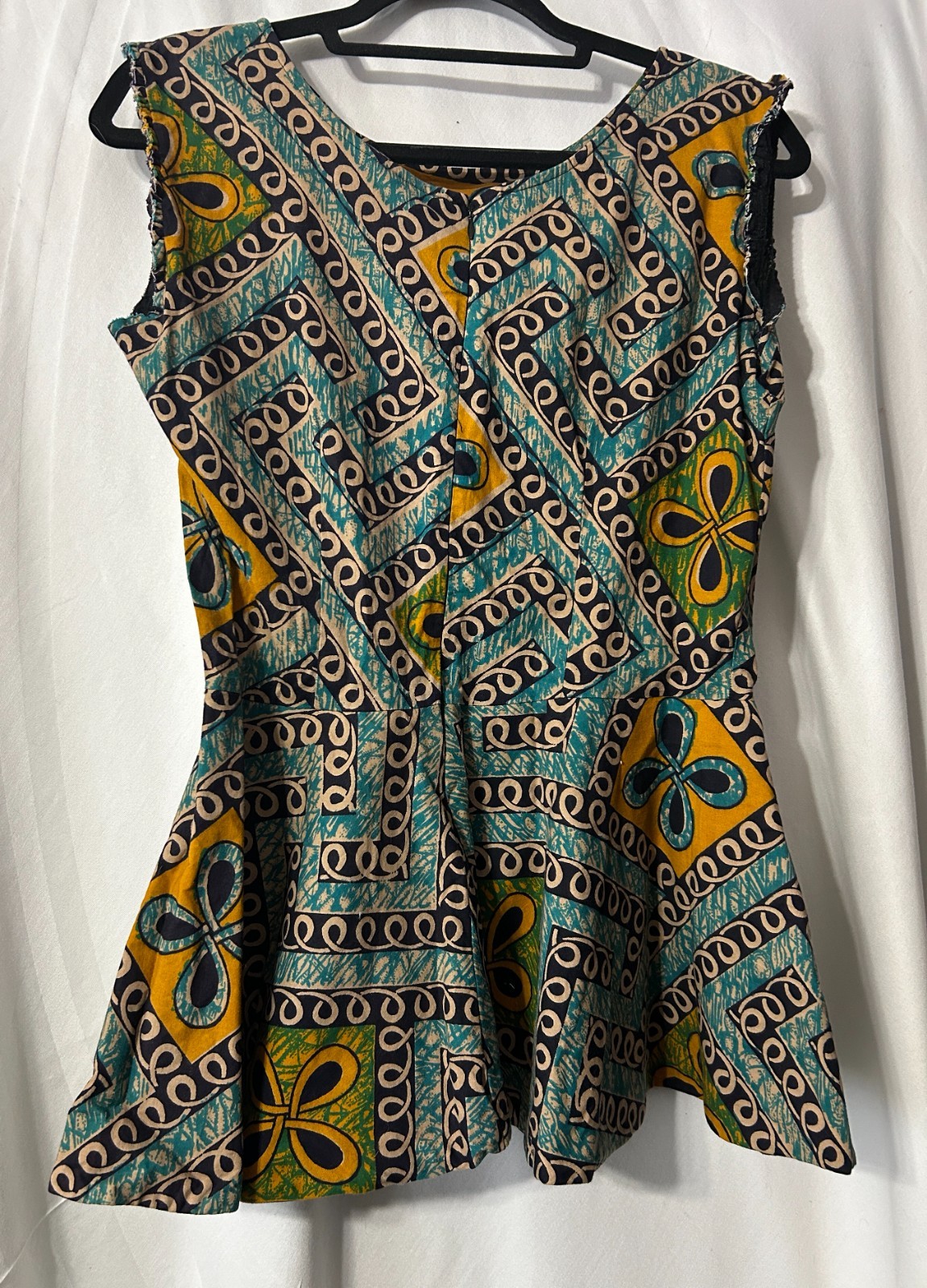 African Experience Summer Mini Dress Size 14 (D4)