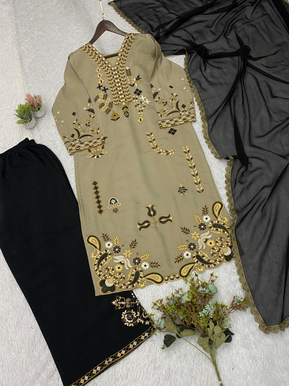 SHARARA PLAZOO SUIT PARTY WEAR PAKISTANI WEDDING SALWAR KAMEEZ PALAZOO SUIT