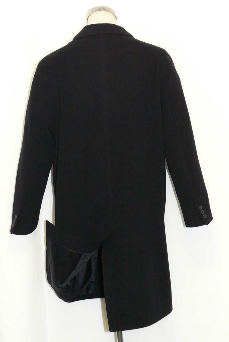 WOOL German Suit Over Coat Jacket LONG SLEEVES Men Trench Career 50 c46″ Large
