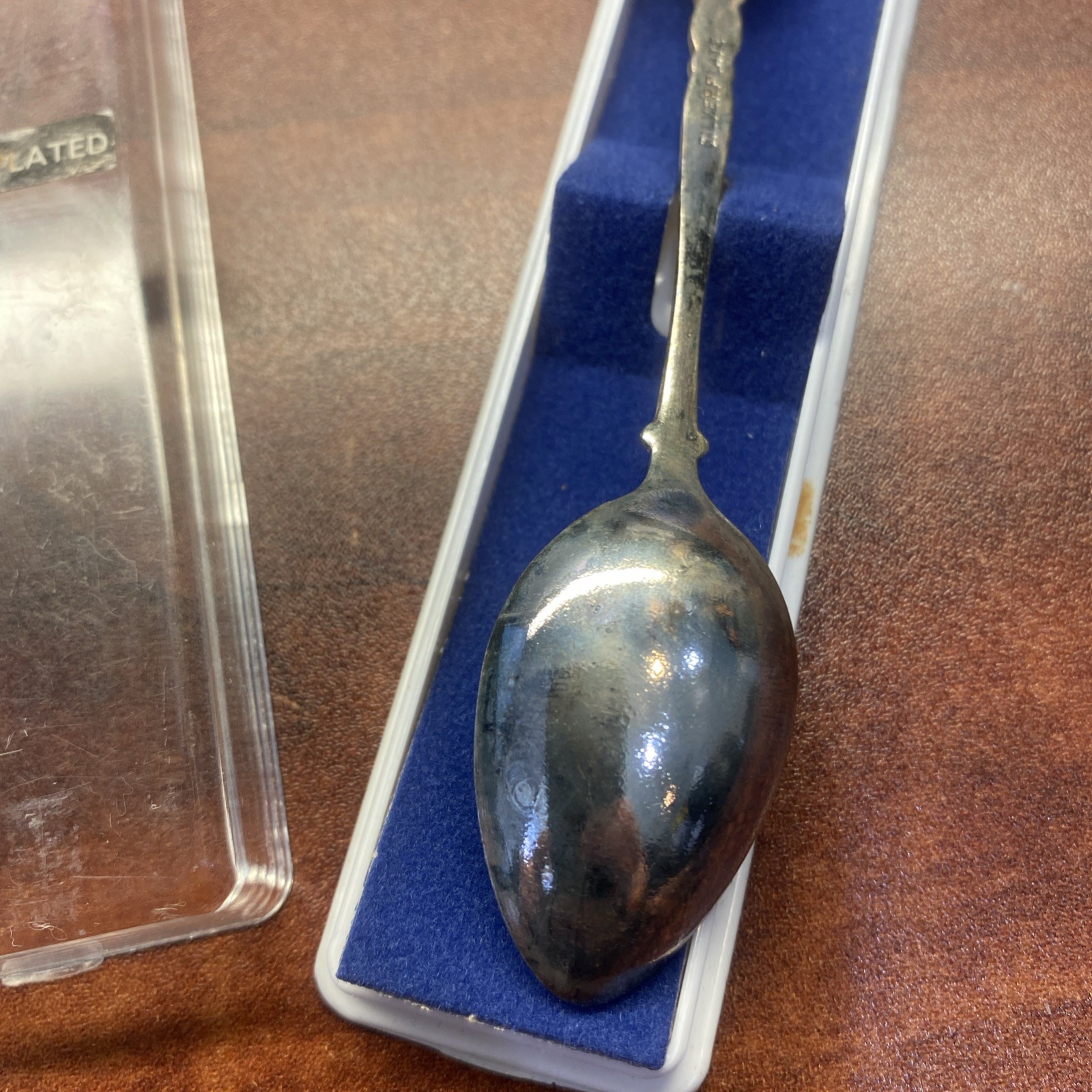 Man in Kilt w/ Bagpipes Vtg Souvenir Collector Spoon 4.5″ Silver Plated