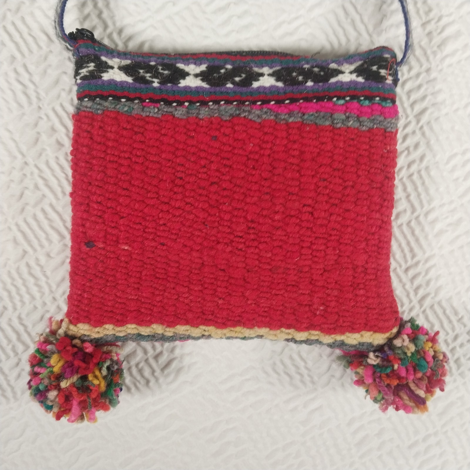 Peruvian Andean Shaman Ceremonial Chuspa Handwoven Shoulder Bag