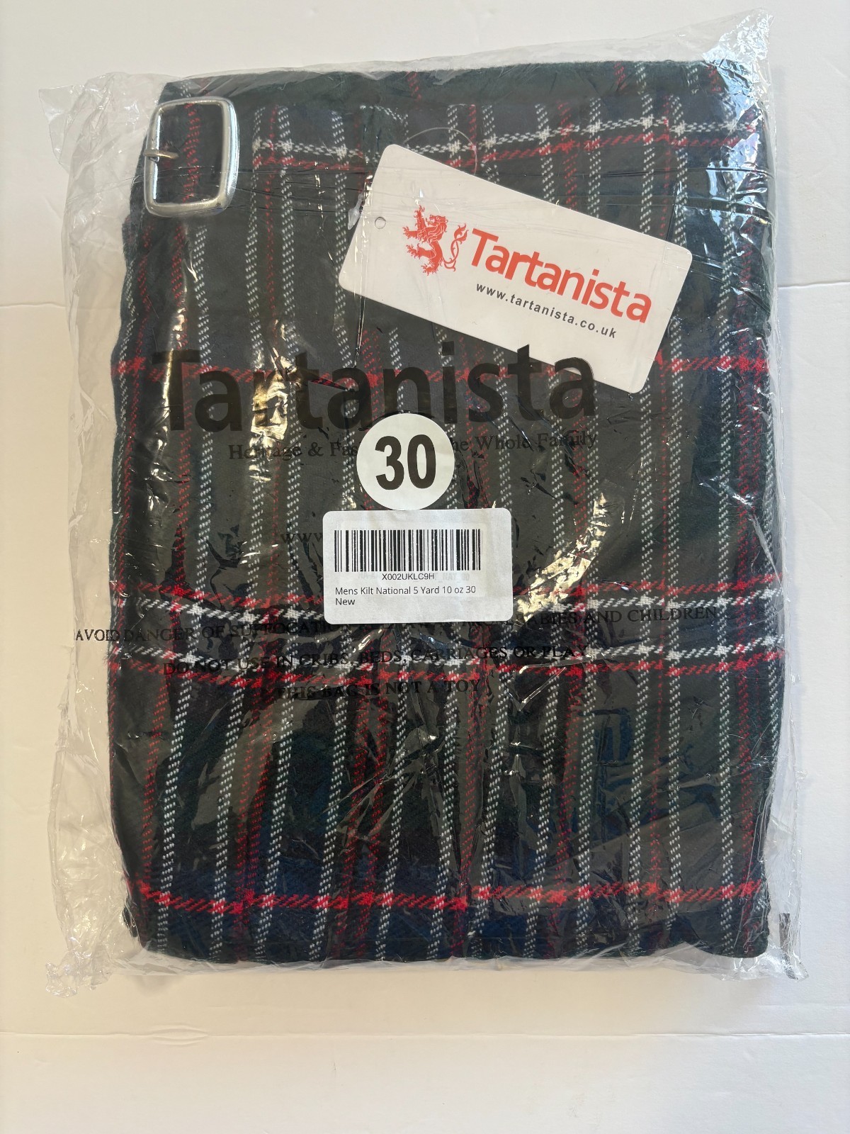 Mens Kilt – 5 Yard – Size 30 – Tartanista