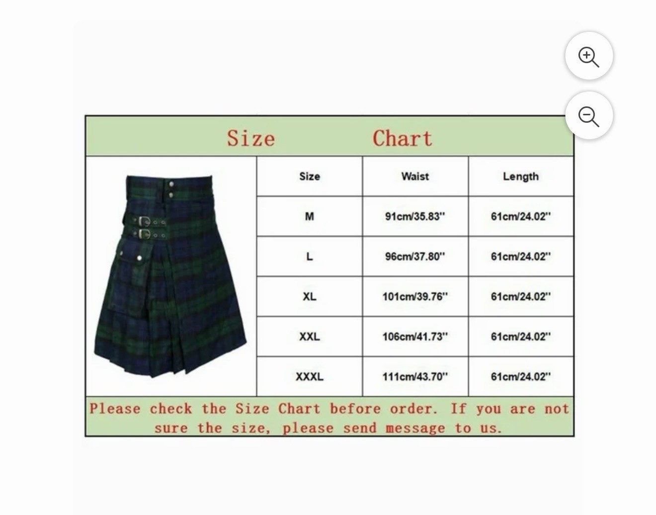 Utility Kilts For Men Skirt Cargo Pockets Sport Traditional Highland Scottish