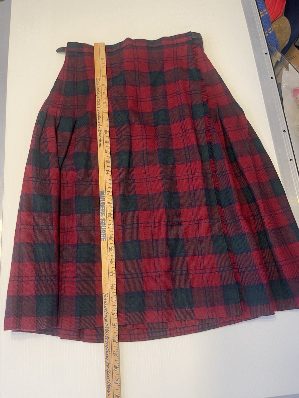 Highland Home Industries Wool Jacket And Kilt Suit Set Red Tartan Size 14