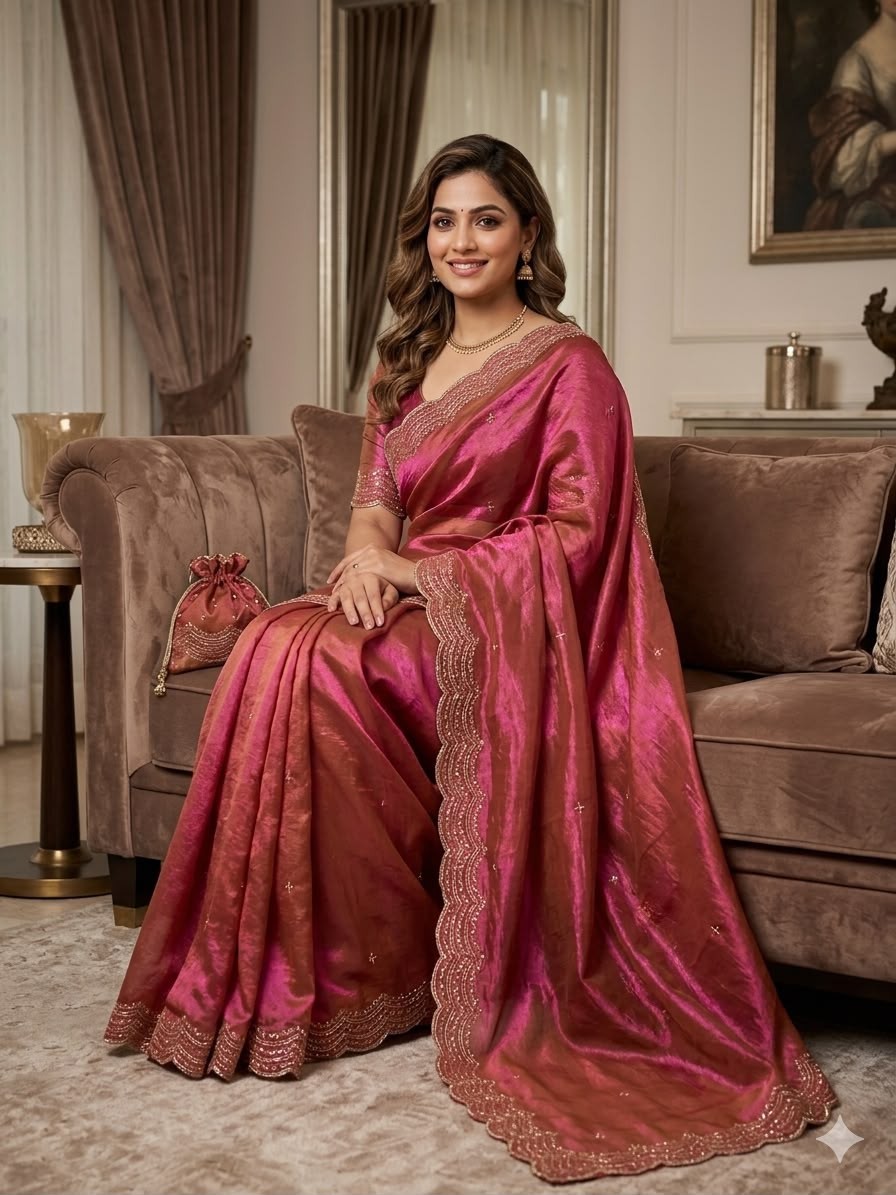 Bollywood Indian Pakistani Saree Party Wear Designer Wedding Bridal Ethnic Sari