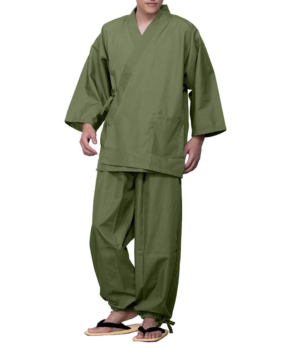Japanese Traditional Samue Workwear Relaxing Polyester Clothing New From Japan
