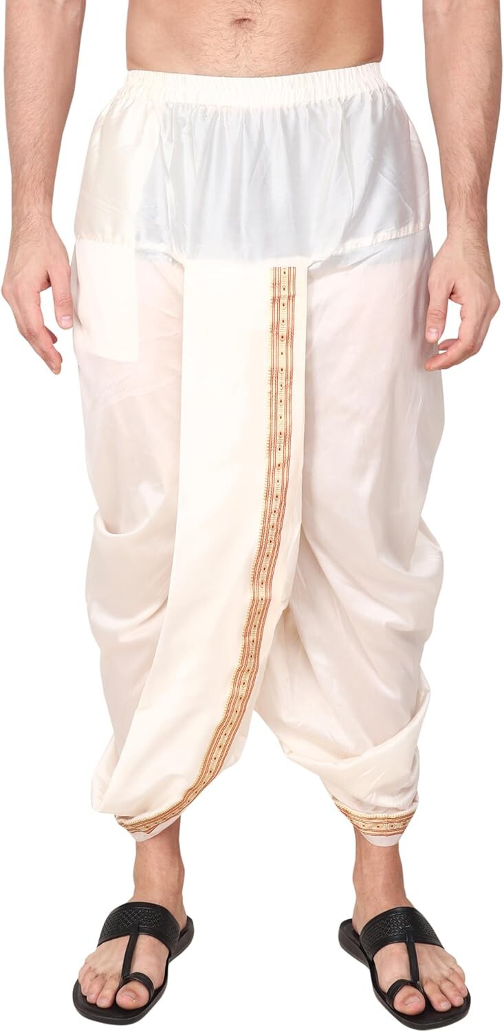 Men Silk Dhoti, Traditional Dhoti, Readymade Dhoti, Dhoti With Pocket
