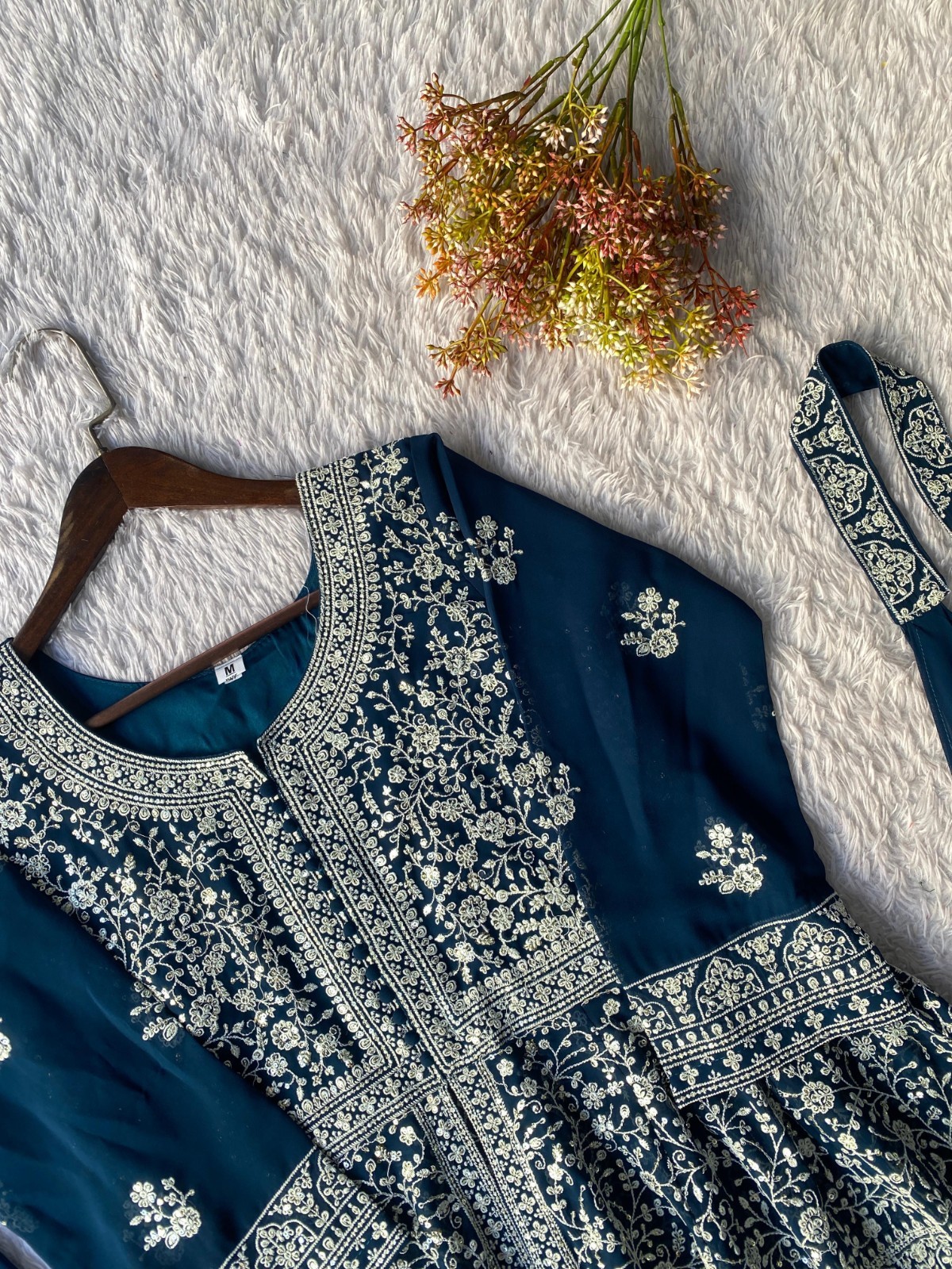 INDIAN BOLLYWOOD DESIGNER INDO WESTERN DRESS BLOUSE AND PLAZZO DRESS WEDDING EID