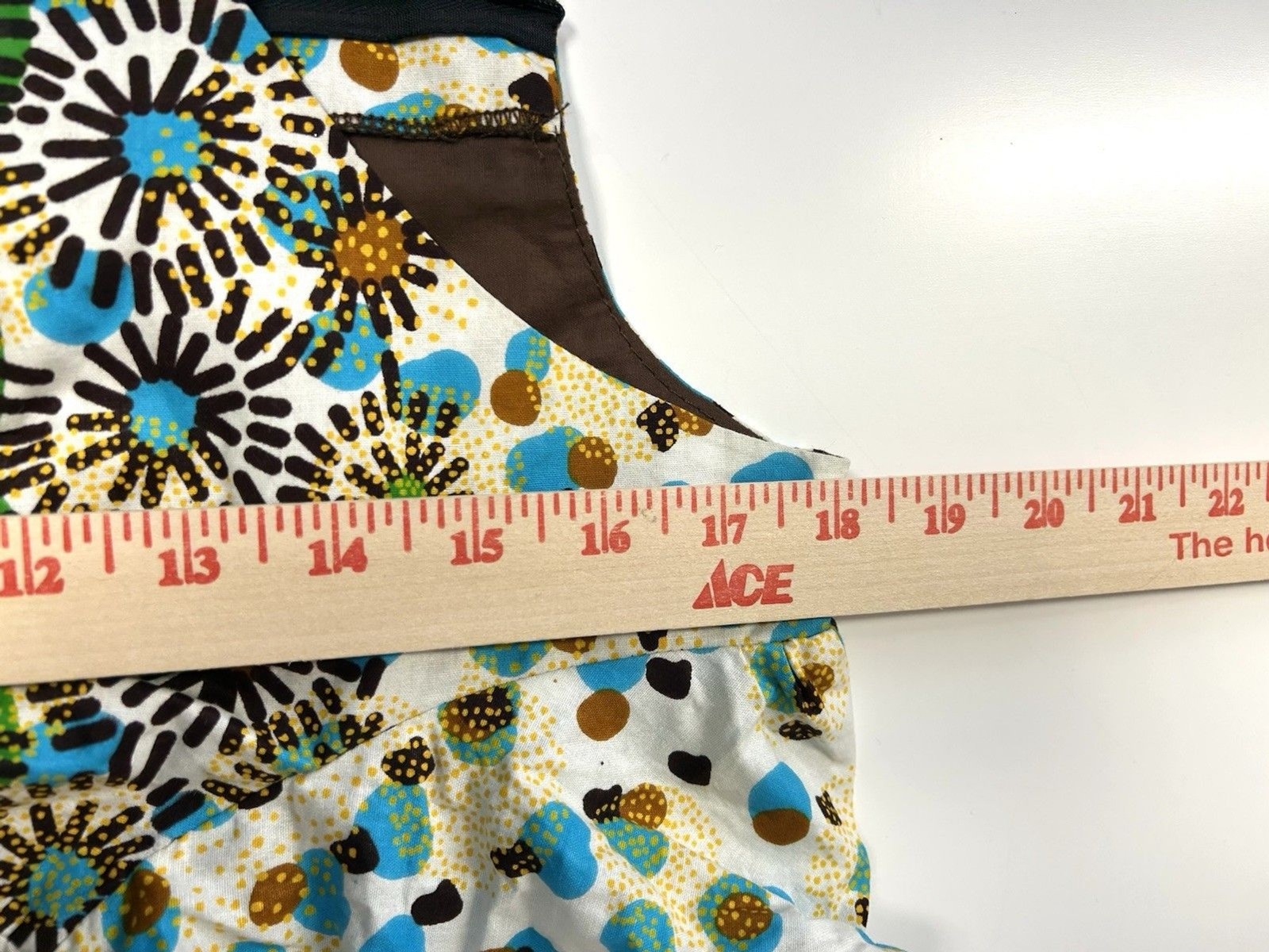 Girls African VERITABLE Wax Cotton Print Shirt No Size See Measurements