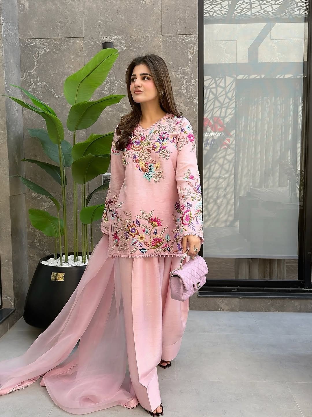 Salwar Kameez Indian Pakistani Wedding Palazoo Bollywood Sharara Plazzo Suit eid