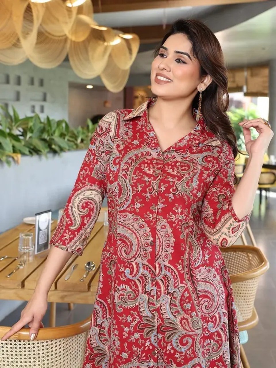 Women Pure Cotton Kurti Pant Set