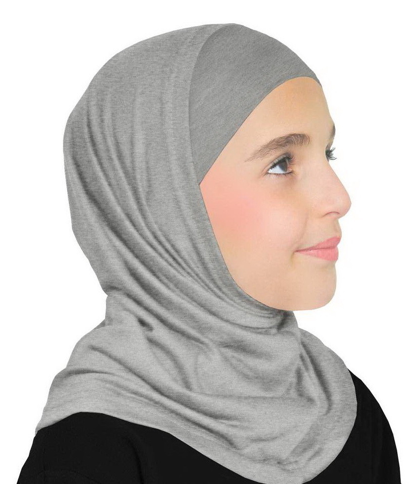 Girls Hijabs -back to School Muslim Scarf 2-PC LYCRA Girl’s Amira Hijab