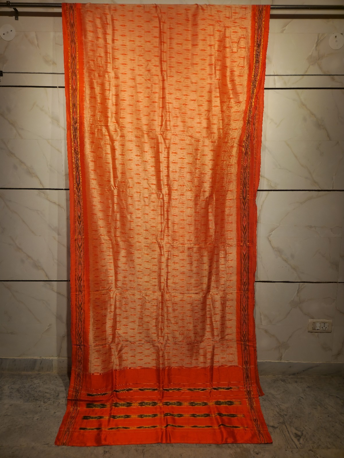 Vintage Indian Saree Pre-owned Saree Rust Color Banarasi Saree Real Zari Woven