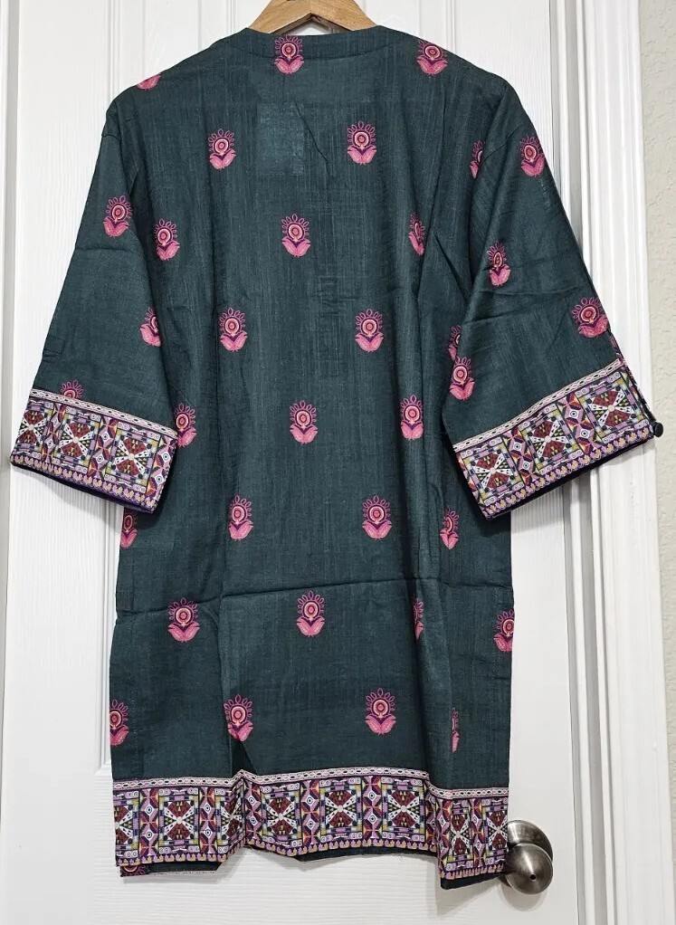 NWT KHAADI Sizes 8, 6 Drop Shoulder Embroidered Kurti Fall/Winter Pakistani
