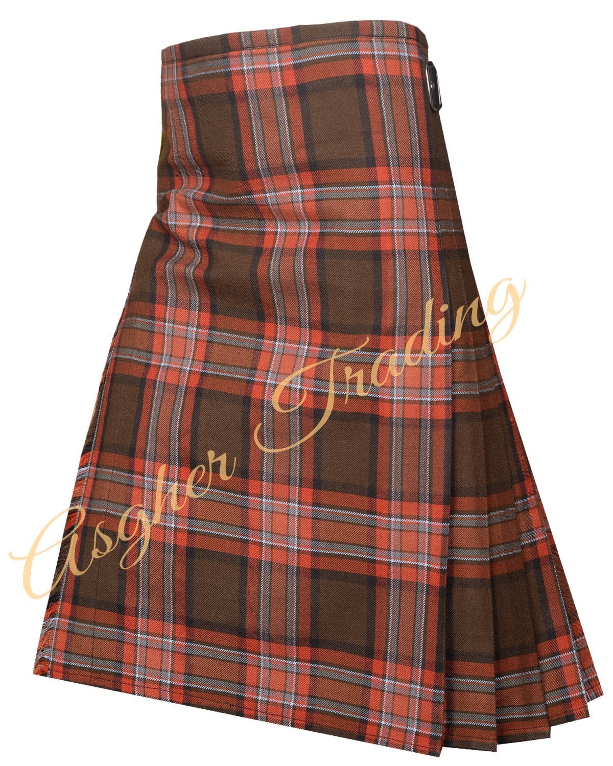 County Down Tartan Kilt For Man – 16 Oz Acrylic Wool, Traditional 8 Yard Kilts