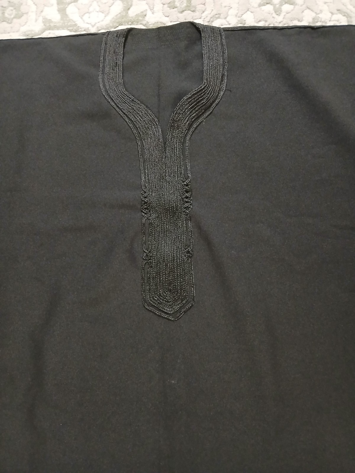 Moroccan Men black Kandora Size xxl