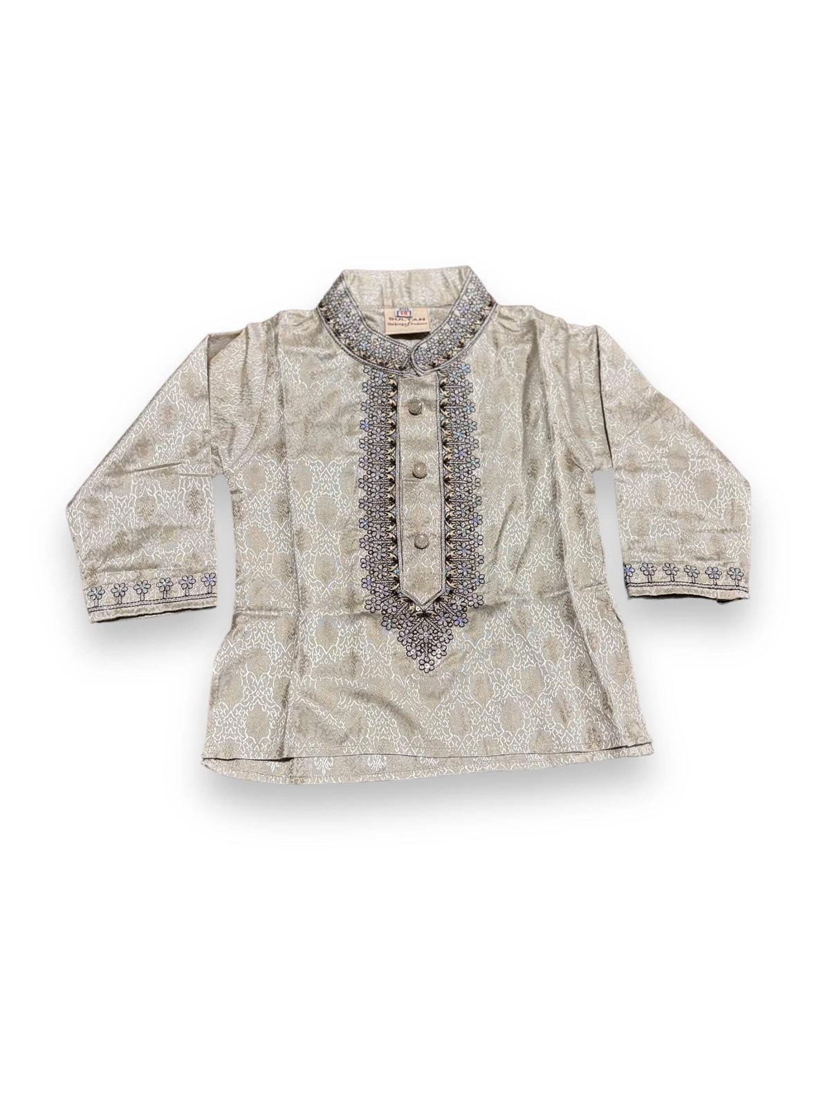 Traditional- Boys Embroidery Work Cotton Kurta