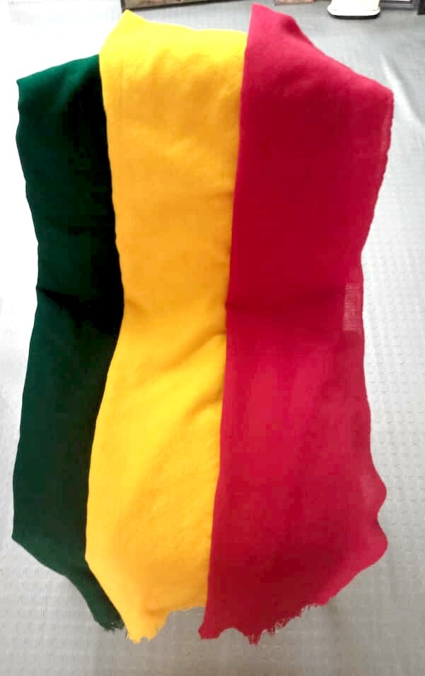 Ethiopian Eritrean Large Gabi made with Vibrant Green – Yellow – Red Colors