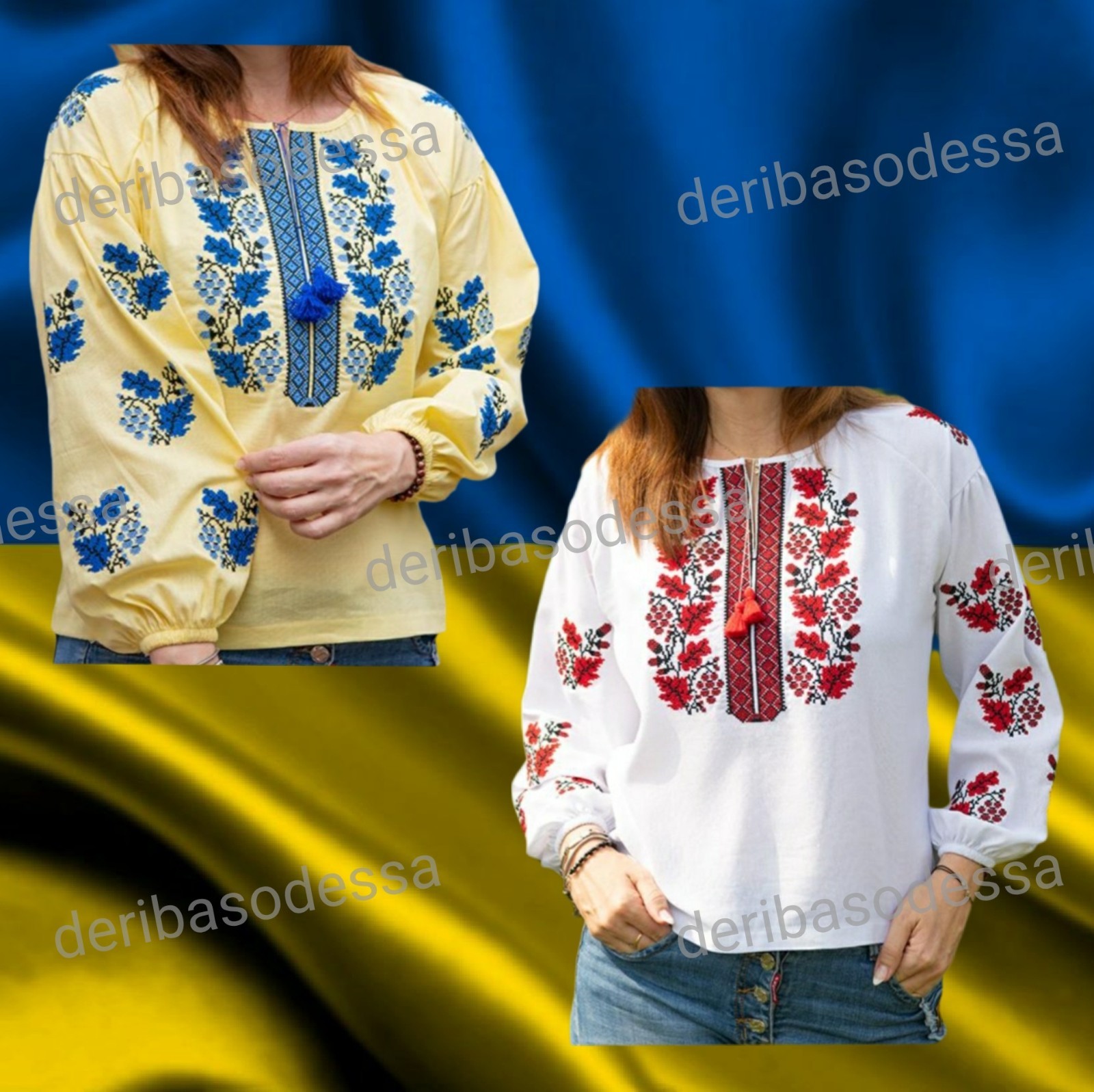 Traditional Ukrainian embroidered shirt, blouse Vyshyvanka S,M,L,XL,2XL,3XL,4XL