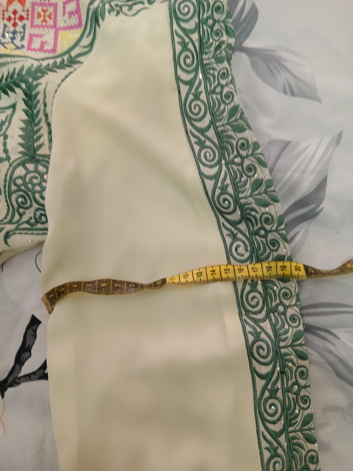 Traditional Palestinian Thobe Embroidered Dress Jordanian Caftan Henna Wedding