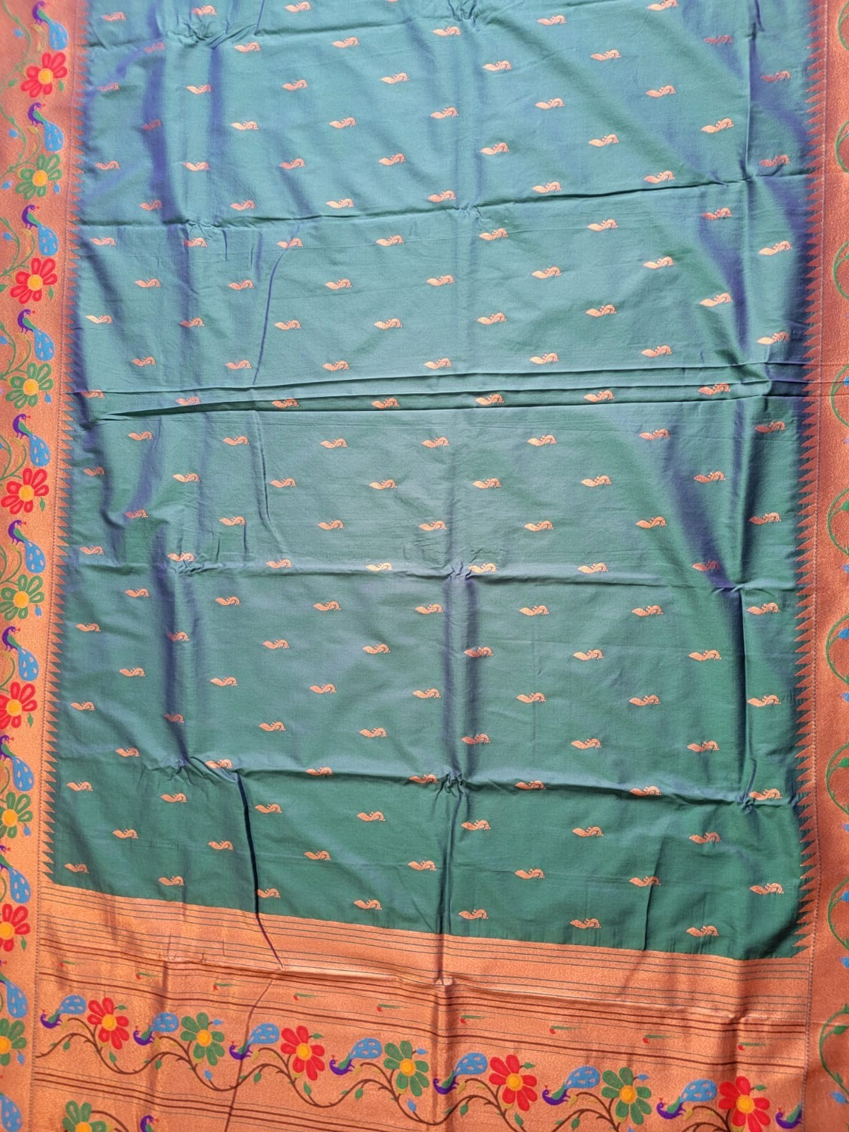 Soft Beautiful Paithani Silk Saree,Meenakari Weaving Saree,Traditional Saree