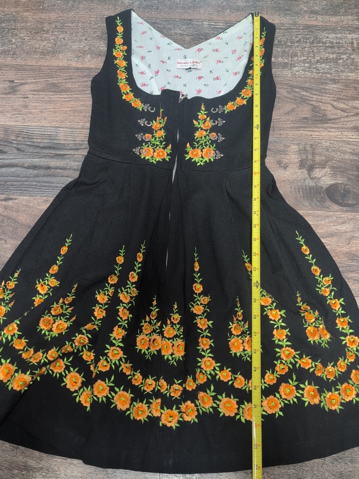 Dirndl Oktoberfest/Maifest German Dress Embroidery Original Steindl Sz 36,S,53cm
