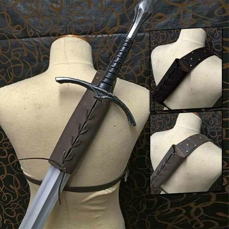 Medieval Men Sword Shoulder Back Sheath Scabbard Holder Warrior One shoulder HOT