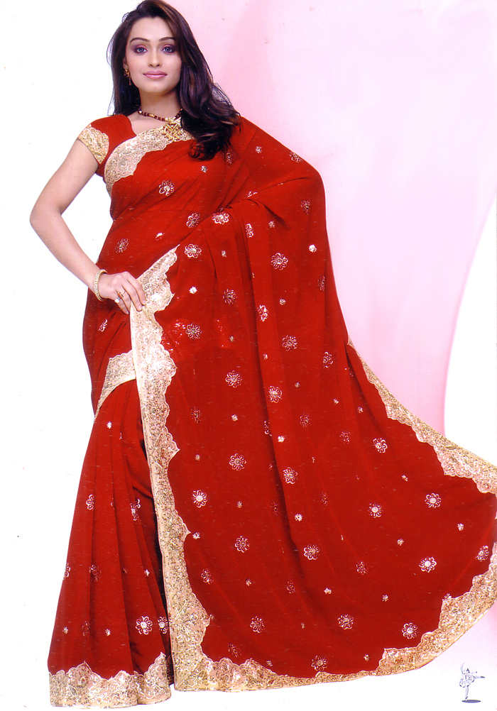 Wholesale Lot of 10 Saree Wedding Bollywood Sequin Embroidery Sari Select any 10