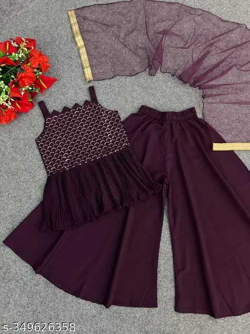 Indian Traditional Trend stylish Baby Girls Stylesh Kids Top Sarara