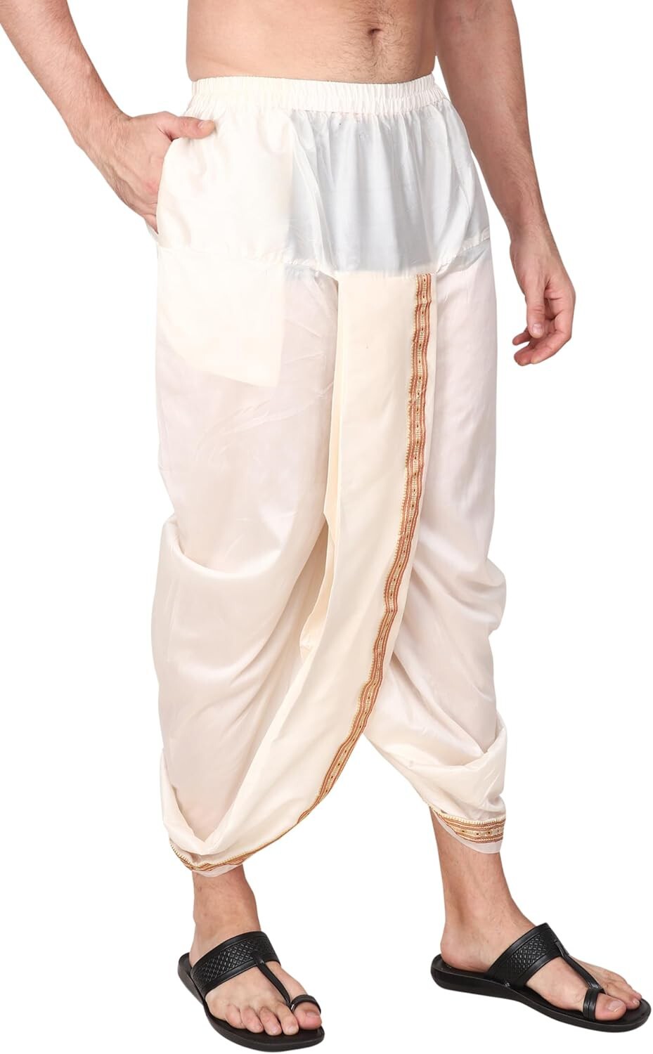 Men Silk Dhoti, Traditional Dhoti, Readymade Dhoti, Dhoti With Pocket