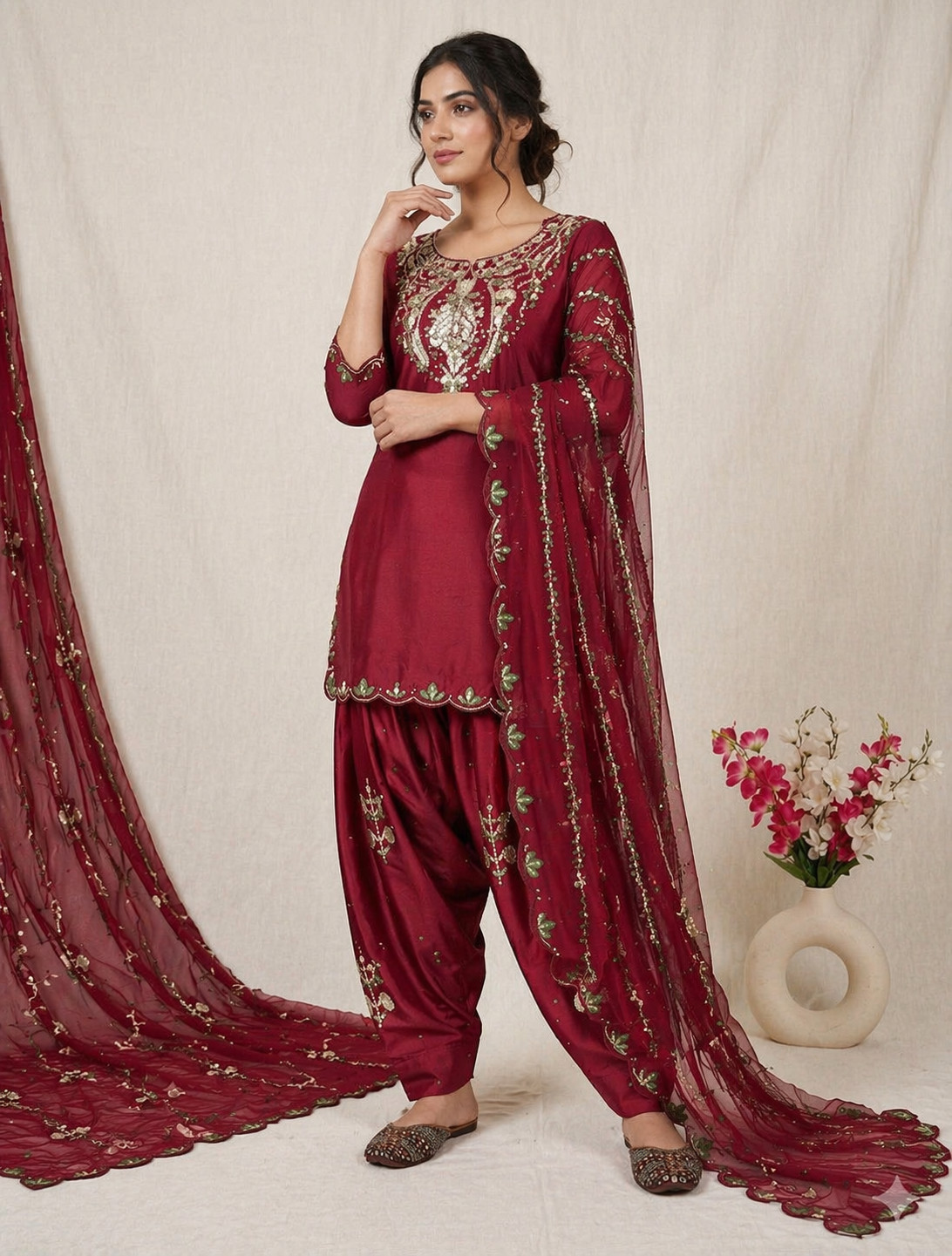 Unique Designer Japan Satin Salwar Kameez With Organza Dupatta For Party Wear