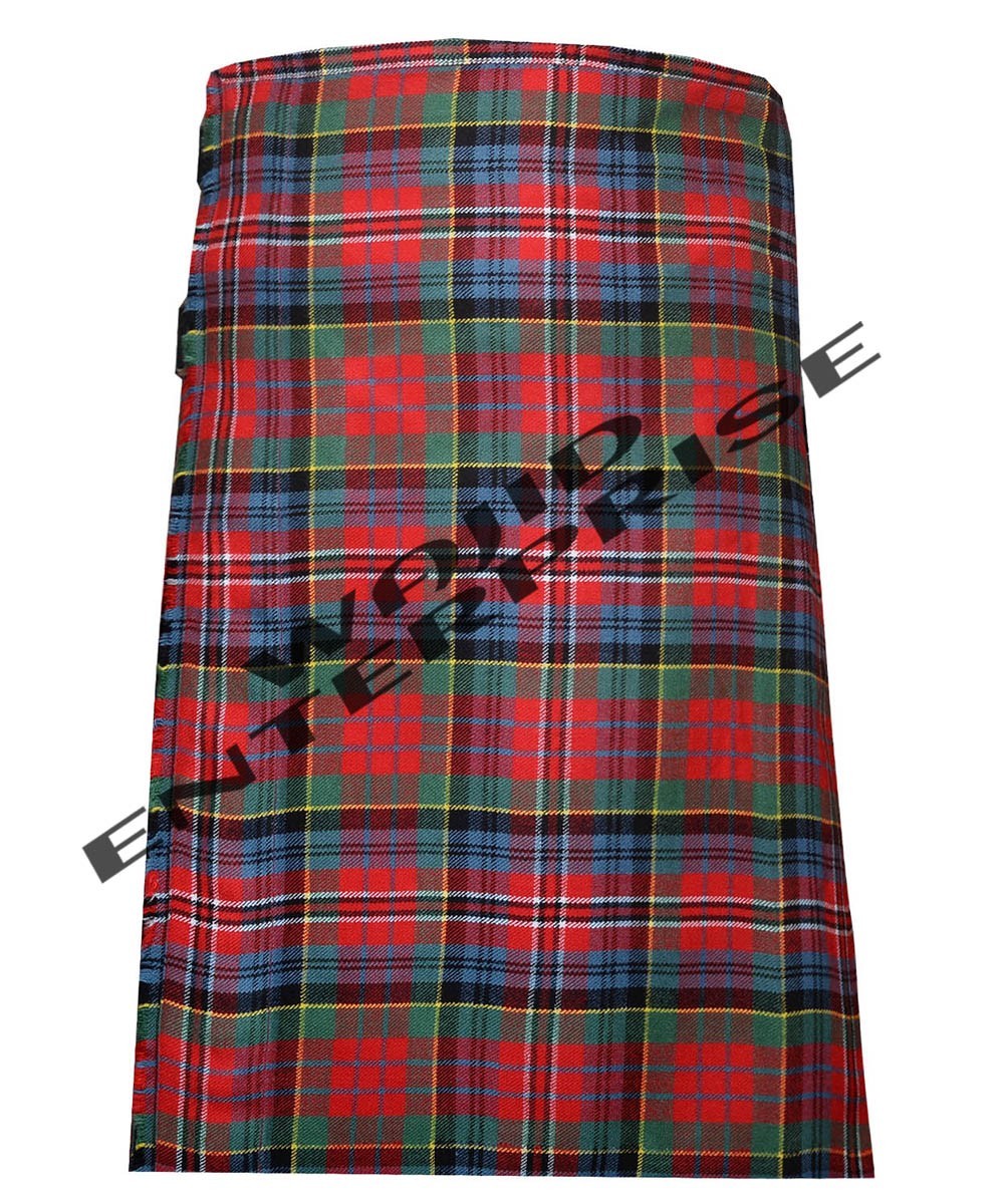 Scottish Handmade Traditional Macpherson Ancient Tartan 8 Yard kilt For Men’s