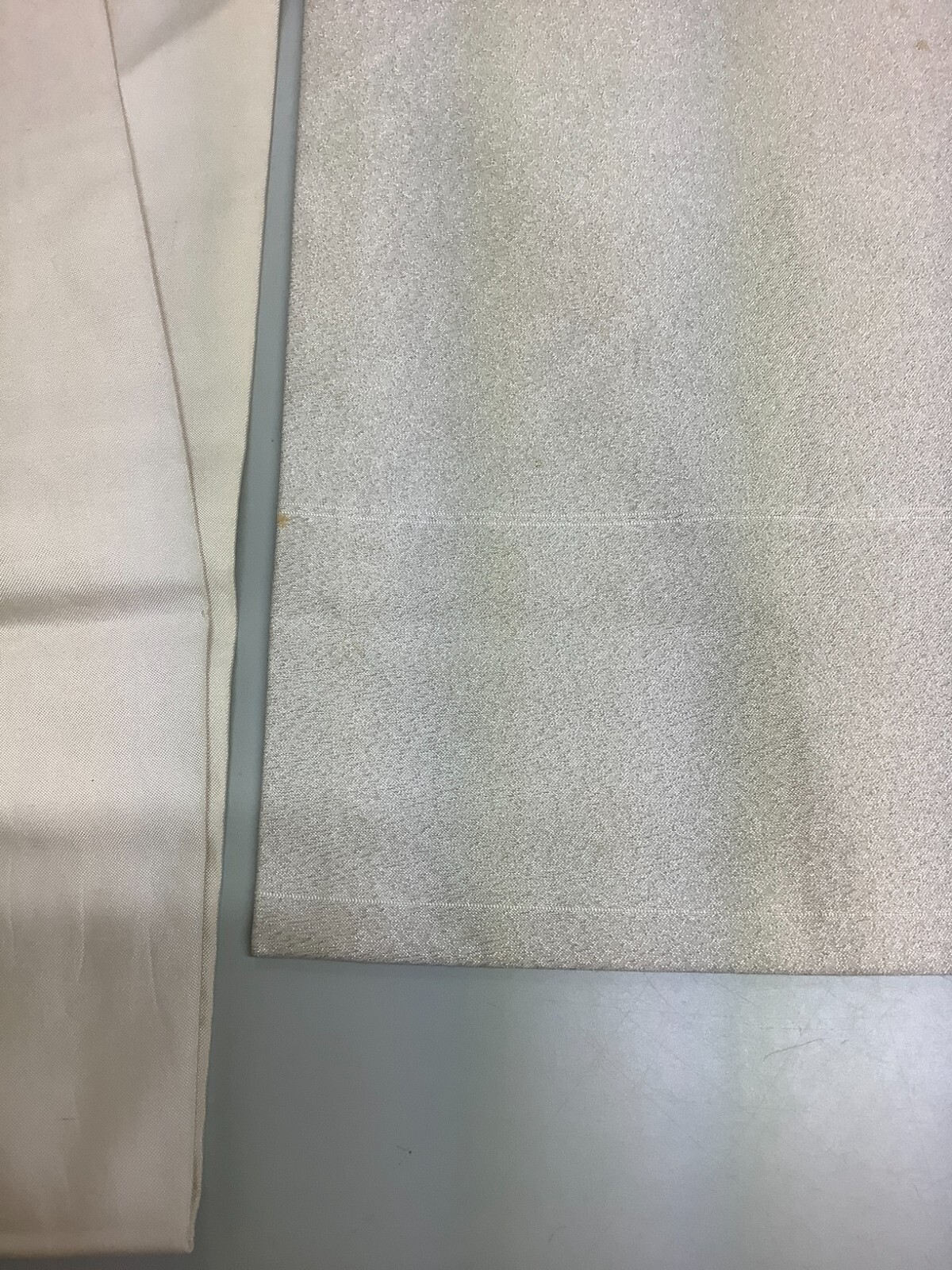 Japanese Vintage Kimono Nagoya Obi pure silk silver embroidery 140×11.8inch
