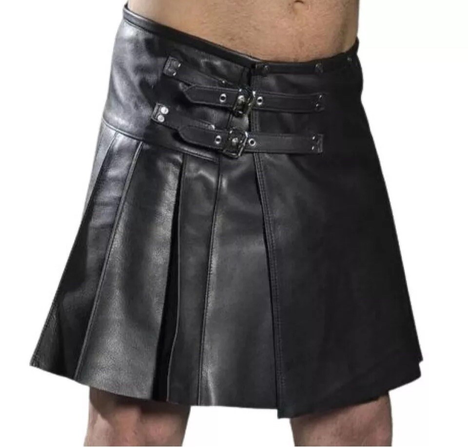 Modern Day Warrior Style Leather Kilt For Men