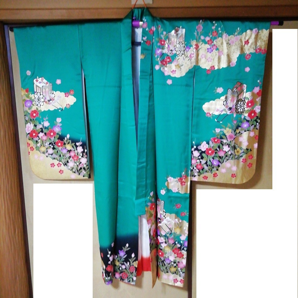 Japanese Kimono For children Kids 30 years ago 300,000 yen Vintage 50.39inch JPN
