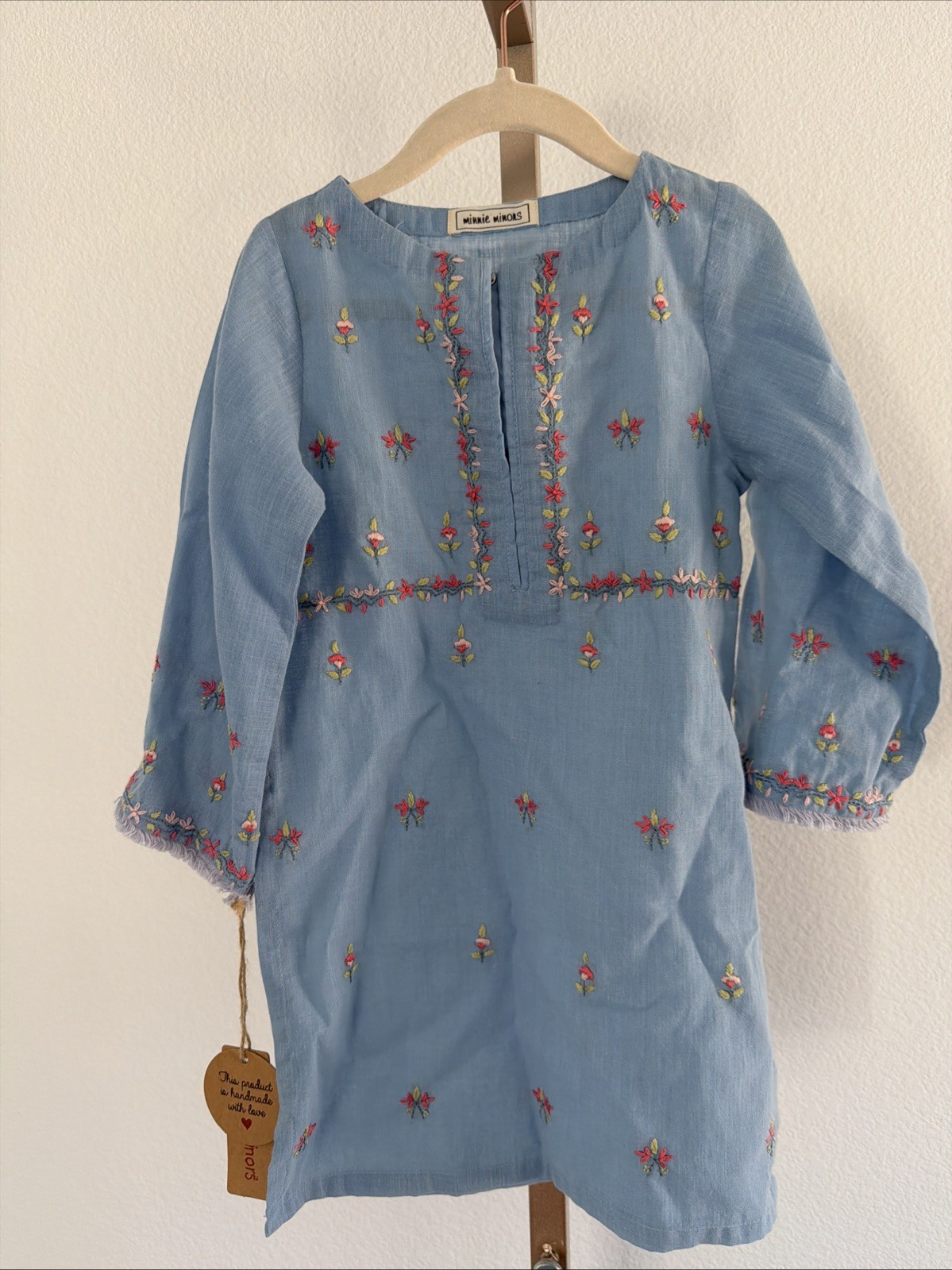 Spring Eid Outfit Cotton Embroidered Pakistani Toddler Girl 2-3T