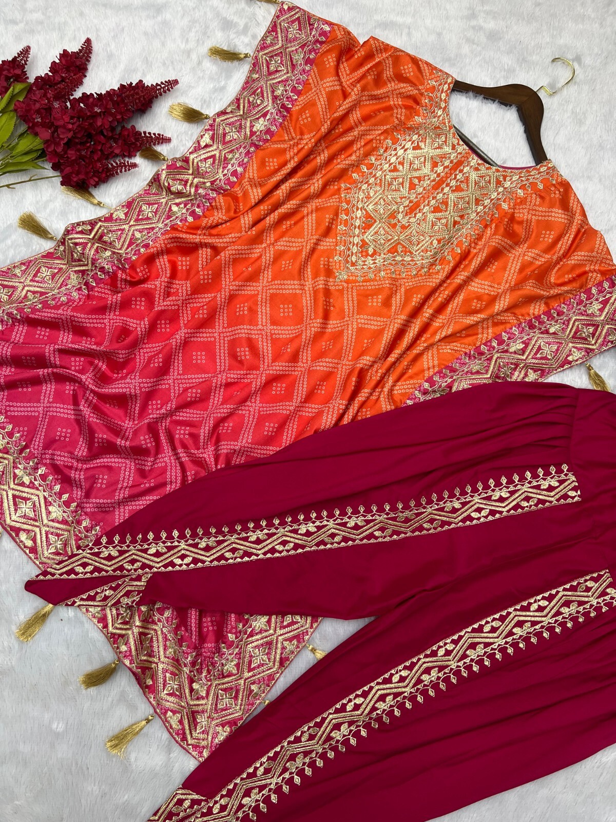 DRESS BOLLYWOOD SUIT PAKISTANI INDIAN WEDDING DHOTI TOP SALWAR KAMEEZ PARTY WEAR