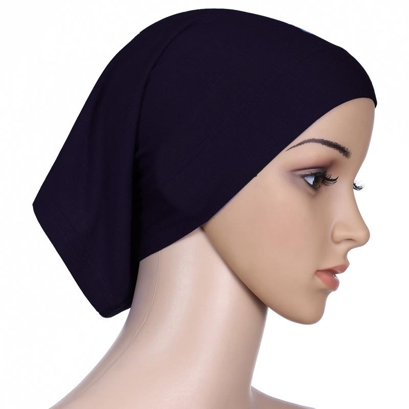 Muslim Women Under Scarf Inner Cap Tube Bonnet Neck Cover Hats Hijab Head Wrap