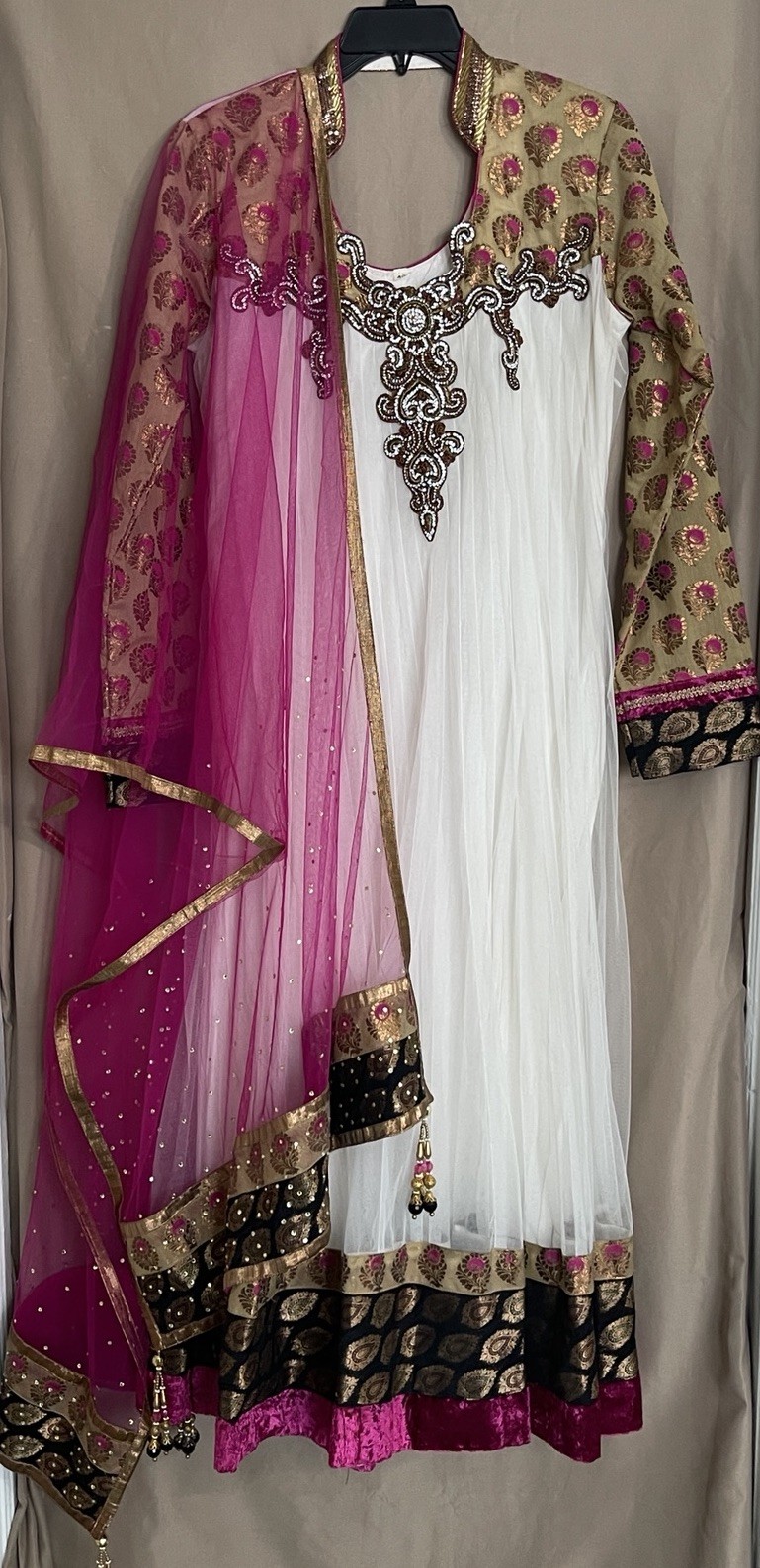 Indian Pakistani Bangladeshi Salwar Kameez Eid Partywear 3 Piece Sets Size-40 M
