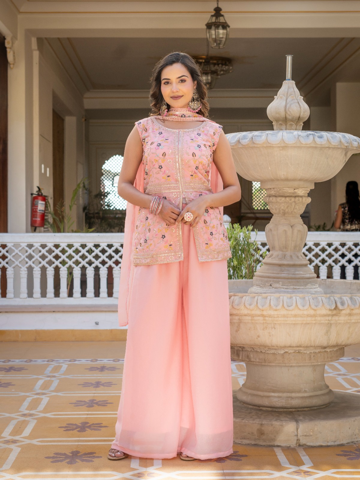 Indian Bollywood Anarkali Salwar Gown Stitched Traditional Wedding Party Wear