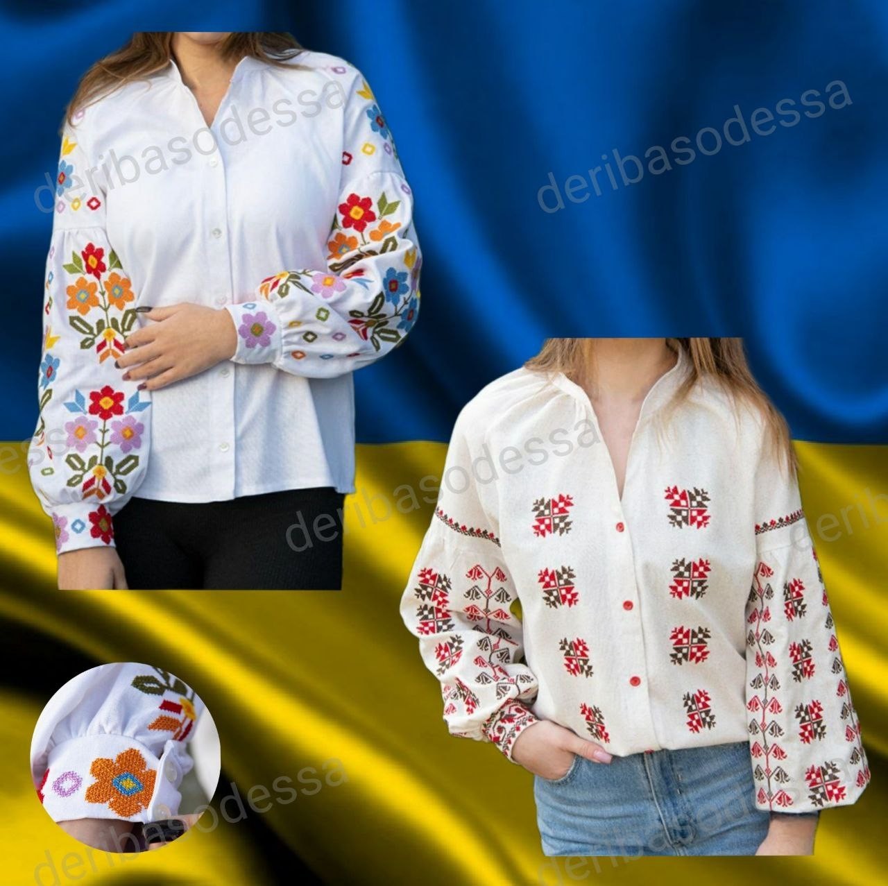 Traditional Ukrainian embroidered shirt, blouse Vyshyvanka S,M,L,XL,2XL,3XL,4XL