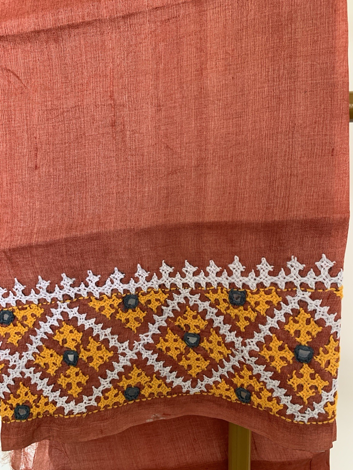 Gray Gujurati Stitch Tussar Silk Saree sari Festival party wear For Women