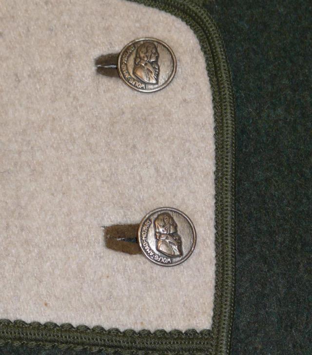 H. MOSER BEIGE & GREEN WOOL JACKET Austria Women Winter THICK WARM Dress M B43″